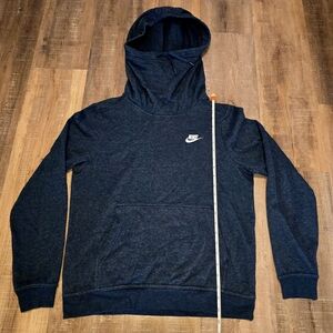 Nike Womens Dark Blue & Maroon Red Pullover Hoodie